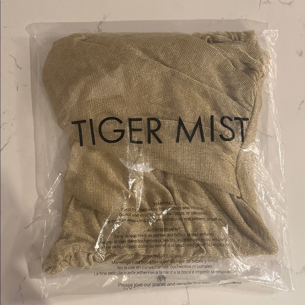 EVANNA MINI DRESS GOLD Tiger Mist - Picture 4 of 5